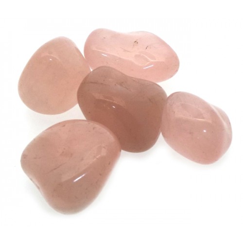 5 x Genuine Rose Quartz Tumbled Gemstones